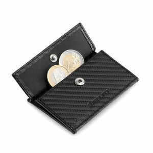 Slimpuro Coin Pocket RFID kártyavédelemmel a ZNAP Slim Wallets 8 és 12 termékekhez, gombbal kép