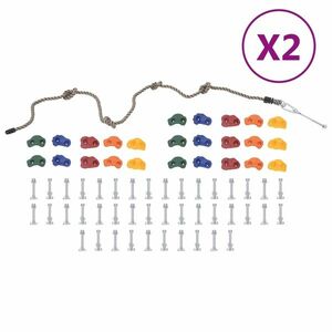 vidaXL 50 db többszínű mászókő kötéllel kép