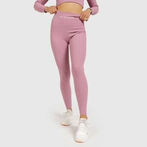 Női magasderekú leggings Iron Aesthetics Rib, dusty rózsaszín kép