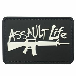 WARAGOD Tapasz 3D Assault Life fekete 7.5x5cm kép