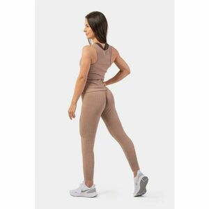 Sporty Smart Pocket High-Waist barna leggings - NEBBIA kép