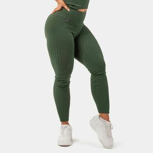 Sporty Smart Pocket High-Waist Dark Green leggings – NEBBIA kép