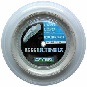 Yonex BG 66 ULTIMAX, 0, 65 mm, 200 m, METALLIC WHITE kép