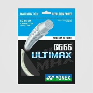 Yonex BG 66, ULTIMAX, 0, 65 mm, 10 m, METALLIC WHITE kép