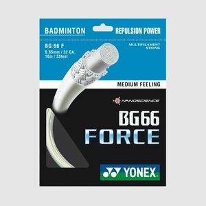 Yonex BG 66 FORCE, 0, 65 mm, 10 m, fehér kép