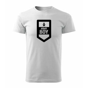 DRAGOWA rövid póló army boy, fehér 160g/m2 kép