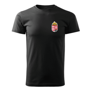 DRAGOWA trikó kicsi magyar címerrel, fekete 160g/m2 kép