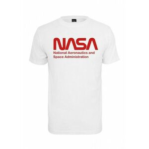 NASA férfi póló Wormlogo, fehér kép
