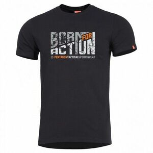 Pentagon Born for Action póló - fekete kép