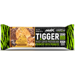 Protein szeletek és kekszek Amix Amix TIGGER Zero bar-60g-Peanut Butter-Caramel kép