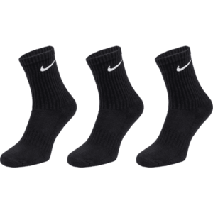 Nike EVERYDAY CUSH CREW 3PR U Zokni, fekete, veľkosť S kép