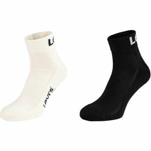 Levi's® MID CUT SPORT LOGO 2P Uniszex zokni, fekete, méret kép