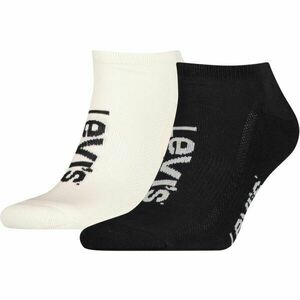 Levi's® LOW CUT SPORT LOGO 2P Uniszex zokni, fekete, méret kép
