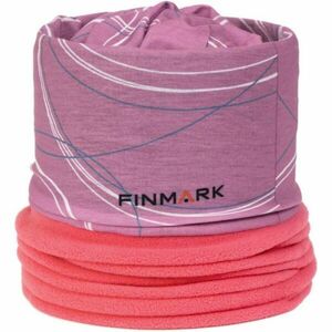 Finmark FSW-246 Lány multifunkcionális kendő fleece résszel, rózsaszín, veľkosť UNI kép