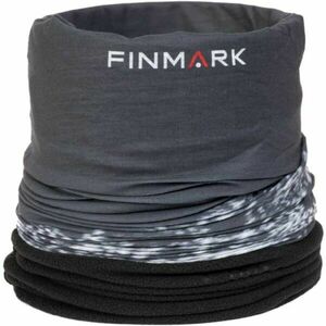 Finmark FSW-215 Multifunkcionális kendő fleece résszel, sötétszürke, méret kép