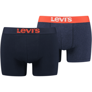 Levi's® MEN SOLID BASIC BOXER 2P Férfi boxeralsó, sötétkék, méret kép