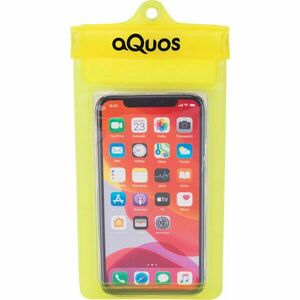 AQUOS PHONE DRY BAG Vízálló telefontok, sárga, méret kép
