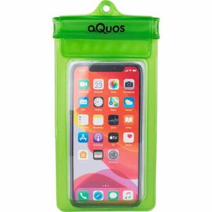 AQUOS PHONE DRY BAG Vízálló telefontok, zöld, veľkosť os kép