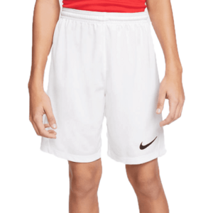 Nike DRI-FIT PARK 3 JR TQO Fiú rövidnadrág focira, fehér, veľkosť XS kép