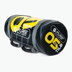 Pure2Improve Power Bag 5 kg-os edzőzsák fekete-sárga P2I201710 kép