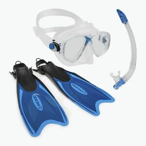 Búvárszett Cressi Palau Marea táska maszk + snorkel + uszonyok kék CA122632 kép