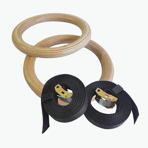 Gimnasztikai gyűrűk hevederekkel Sveltus fa tornagyűrű 3930 kép