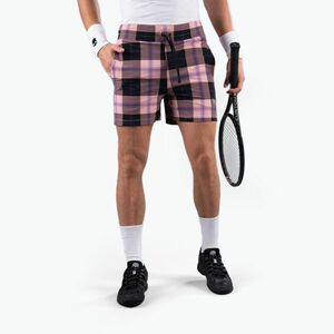 Férfi HYDROGEN Tartan tenisz rövidnadrág fekete/rózsaszín T00519E78 kép