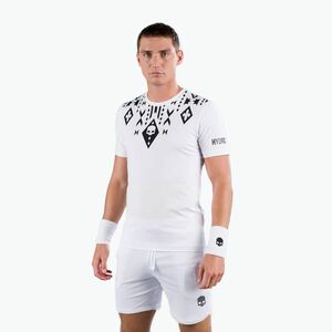 Férfi HYDROGEN Tribal Tech tenisz póló fehér T00530001 kép