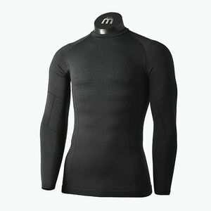 Férfi Mico Odor Zero kerek nyakú termál póló fekete IN01450 kép