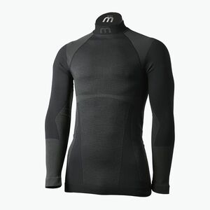Férfi Mico Warm Control Mock Neck termál póló fekete IN01851 kép