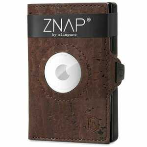 Slimpuro ZNAP Airtag Wallet, 8 kártya, érmés rekesz, 9 x 1, 5 x 6 cm (SZ x Ma x Mé), RFID-védelem kép