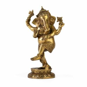 Táncoló Ganesha réz szobor, kb. 28 cm - Bodhi kép