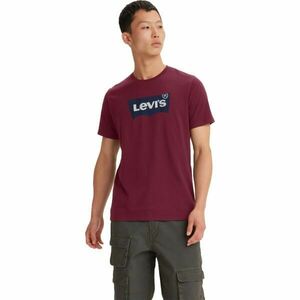 Levi's® GRAPHIC CREWNECK TEE Férfi póló, bordó, méret kép