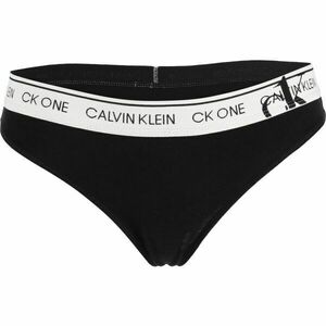 Calvin Klein FADED GLORY-THONG Női tanga alsó, fekete, veľkosť XS kép