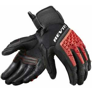 Rev'it! Gloves Sand 4 Black/Red S Motoros kesztyűk kép