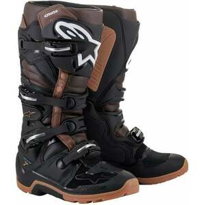 Alpinestars Tech 7 Enduro Boots Black/Dark Brown 40, 5 Motoros csizmák kép