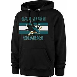 San Jose Sharks NHL Burnside Pullover Hoodie Jet Black S Hoki pulóver kép