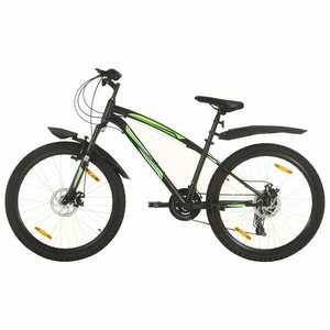 vidaXL 21 sebességes fekete mountain bike 26 hüvelykes kerékkel 36 cm kép