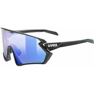UVEX Sportstyle 231 2.0 P Black Matt Polavision Mirror Blue Kerékpáros szemüveg kép