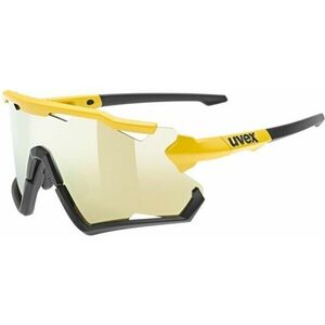 UVEX Sportstyle 228 Sunbee/Black Matt/Mirror Yellow Kerékpáros szemüveg kép