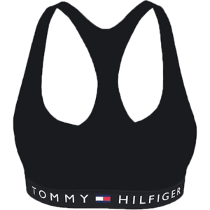 Tommy Hilfiger VEL-UNLINED BRALETTE VELOUR Női melltartó, fekete, veľkosť M kép