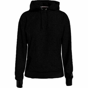 Tommy Hilfiger ICON 2.0 LOUNGE VEL-HOODIE HWK VELOUR Női pulóver, fekete, méret kép