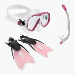 Búvárszett Cressi Mini Palau Bag maszk + snorkel + uszonyok rózsaszín CA123129 kép