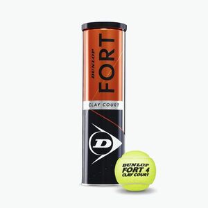 Dunlop Fort Clay Court teniszlabdák 4B 18 x 4 db sárga 601318 kép
