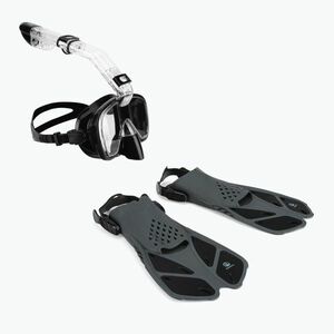 AQUASTIC fekete snorkeling szett Maszk + Pipa SMFK-01SC kép