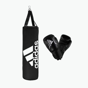 adidas Youth Boxing Set gyermek táska + kesztyű fekete-fehér ADIBPKIT10-90100 kép