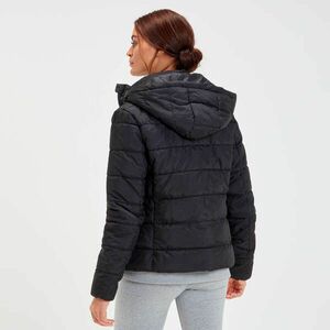 MP Outerwear könnyű kapucnis, csomagolható női pufferdzseki - Fekete - XS kép
