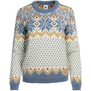 Dale of Norway Vilja Womens Knit Sweater Off White/Blue Shadow/Mustard XS Szvetter kép