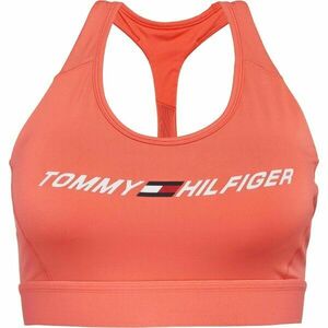 Tommy Hilfiger MID INTENSITY GRAPHIC RACER BRA Női sportmelltartó, lazac, veľkosť S kép