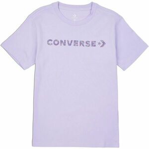 Converse WORDMARK SS TEE Női póló, lila, veľkosť XS kép